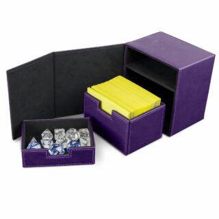 Deck box cuero BCW: Deck Vault LX 100 - Purpura (Para 100 cartas con protector)