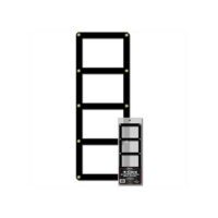 BCW 4 Card Screwdown Holder - Black Border (Con Tornillos)