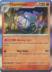 Chandelure - 038/167 - Holo Rare - Inglés