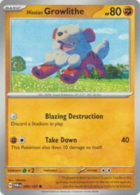 Hisuian Growlithe - 099/167 - Common