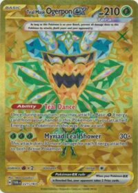 Teal Mask Ogerpon ex - 221/167 - Gold Secret Rare - Inglés