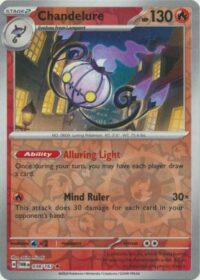 Chandelure - 038/167 - Holo Rare Reverse Holo - Inglés