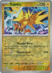 Zapdos - 065/167 - Holo Rare Reverse Holo - Inglés