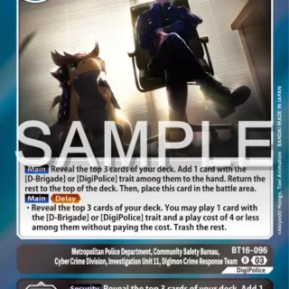 Metropolitan Police Department, Community Safety Bureau, Cyber Crime Division, Investigation Unit 11... - BT16-096 R