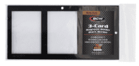 BCW Magnetic 3-Card Holder - 35 PT - BORDE NEGRO