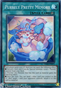 Purrely Pretty Memory - RA02-EN072 - Secret Rare 1st Edition - Ingles