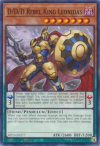 D/D/D Rebel King Leonidas - MP23-EN277 - Common 1st Edition - Español