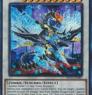 Red-Eyes Zombie Dragon Lord - MP23-EN083 - Prismatic Secret Rare 1st Edition - Español