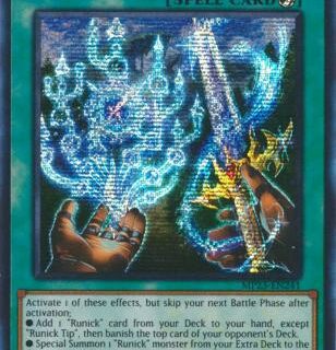 Runick Tip - MP23-EN241 - Prismatic Secret Rare 1st Edition - Español