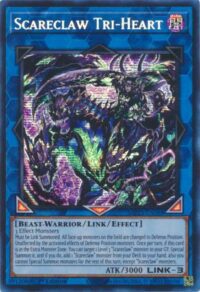 Scareclaw Tri-Heart - MP23-EN088 - Prismatic Secret Rare 1st Edition - Español