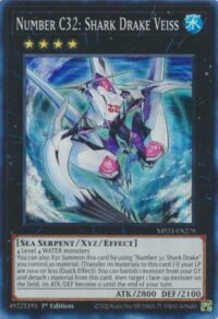 Number C32: Shark Drake Veiss - MP23-EN279 - Super Rare 1st Edition - Español