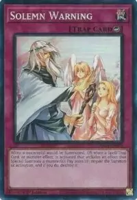 Solemn Warning - RA02-EN078 - Collector's Rare 1st Edition - Ingles