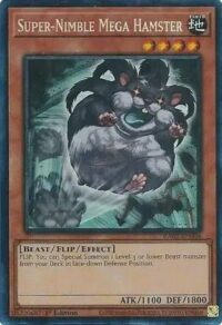 Super-Nimble Mega Hamster - RA02-EN004 - Collector's Rare 1st Edition - Ingles