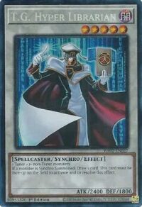 T.G. Hyper Librarian - RA02-EN027 - Collector's Rare 1st Edition - Ingles
