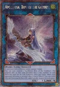 Apollousa Bow of the Goddess (Alt Art) - RA02-EN040 Platinum Secret Rare 1st Edition - Ingles