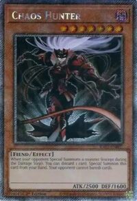 Chaos Hunter - RA02-EN007 - Platinum Secret Rare 1st Edition - Ingles