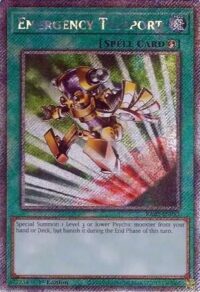 Emergency Teleport - RA02-EN053 - Platinum Secret Rare 1st Edition - Ingles
