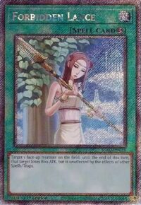 Forbidden Lance - RA02-EN058 - Platinum Secret Rare 1st Edition - Ingles