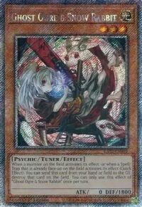 Ghost Ogre & Snow Rabbit (Alt Art) - RA02-EN009 - Platinum Secret Rare 1st Edition - Ingles