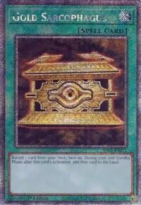 Gold Sarcophagus - RA02-EN052 - Platinum Secret Rare 1st Edition - Ingles