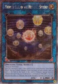 Hieratic Seal of the Heavenly Spheres - RA02-EN039 Platinum Secret Rare 1st Edition - Ingles