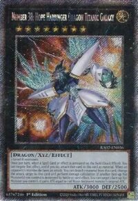 Number 38: Hope Harbinger Dragon Titanic Galaxy RA02-EN036 Platinum Secret 1st Ed - Ingles