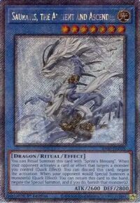 Sauravis the Ancient and Ascended - RA02-EN019 - Platinum Secret Rare 1st Edition - Ingles