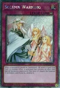 Solemn Warning - RA02-EN078 - Platinum Secret Rare 1st Edition - Ingles