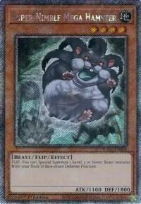 Super-Nimble Mega Hamster - RA02-EN004 - Platinum Secret Rare 1st Edition - Ingles
