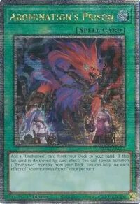Abomination's Prison - RA02-EN064 - Quarter Century Rare 1st Edition - Ingles