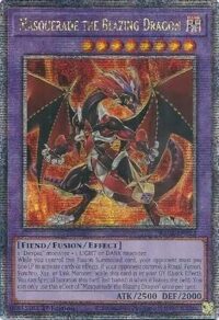 Masquerade the Blazing Dragon - RA02-EN022 - Quarter Century Rare 1st Edition - Ingles