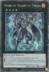 Number 60: Dugares the Timeless - RA02-EN037 - Quarter Century Rare 1st Edition - Ingles