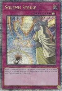 Solemn Strike - RA02-EN079 - Quarter Century Rare 1st Edition - Ingles