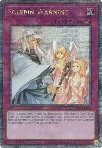 Solemn Warning - RA02-EN078 - Quarter Century Rare 1st Edition - Ingles