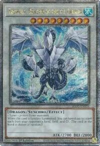 Trishula Dragon of the Ice Barrier - RA02-EN026 - Quarter Century Rare 1st Edition - Ingles