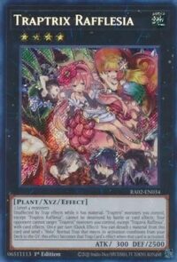 Traptrix Rafflesia - RA02-EN034 - Secret Rare 1st Edition - Ingles