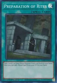 Preparation of Rites - RA02-EN056 - Super Rare 1st Edition - Ingles