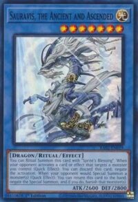 Sauravis the Ancient and Ascended - RA02-EN019 - Super Rare 1st Edition - Ingles