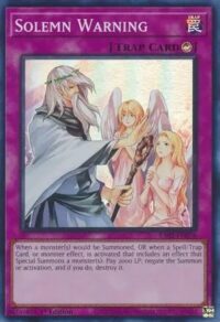 Solemn Warning - RA02-EN078 - Super Rare 1st Edition - Ingles