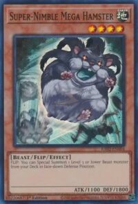 Super-Nimble Mega Hamster - RA02-EN004 - Super Rare 1st Edition - Ingles