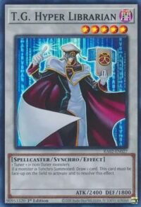 T.G. Hyper Librarian - RA02-EN027 - Super Rare 1st Edition - Ingles