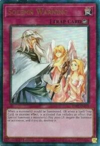 Solemn Warning - RA02-EN078 - Ultimate Rare 1st Edition - Ingles