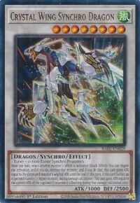 Crystal Wing Synchro Dragon - RA02-EN029 - Ultra Rare 1st Edition - Ingles