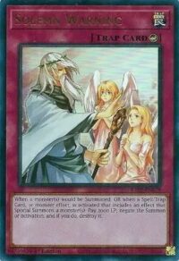 Solemn Warning - RA02-EN078 - Ultra Rare 1st Edition - Ingles