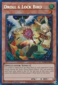 Droll & Lock Bird (Alternate Art) - RA02-EN006 - Secret Rare 1st Edition - Ingles