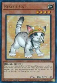 Rescue Cat (Alternate Art) - RA02-EN001 - Ultra Rare 1st Edition - Ingles