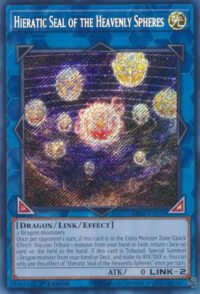 Hieratic Seal of the Heavenly Spheres - RA02-EN039 - Secret Rare 1st Edition - Ingles