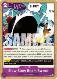 Slow-Slow Beam Sword OP07-076 - Common