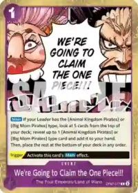 We're Going to Claim the One Piece!!! OP07-077- Rare