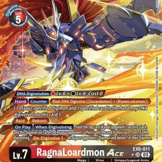 RagnaLoardmon ACE (Alternate Art) - EX6-011 SR